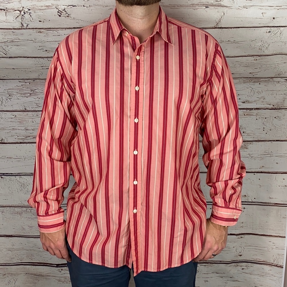 Austin Reed Stripe Button Up Shirt XL